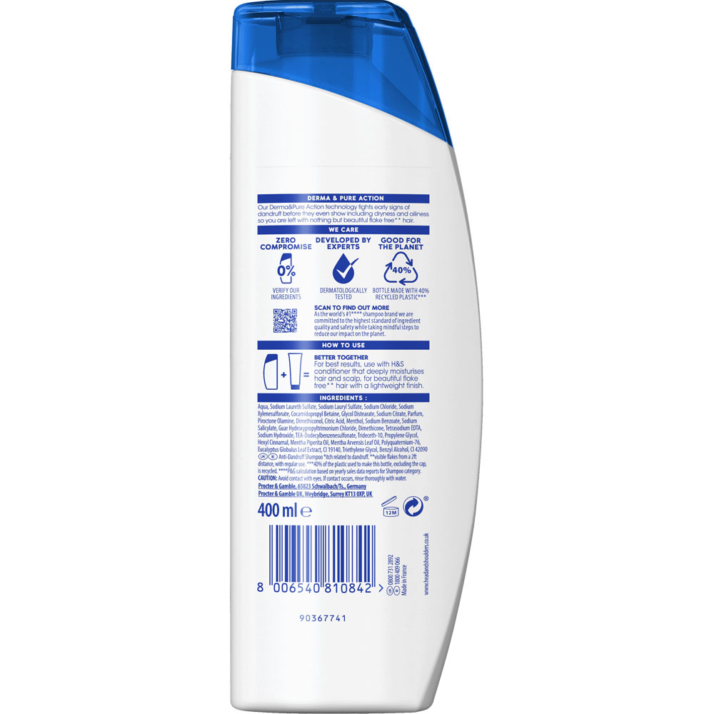 Head and Shoulders Itchy Scalp Shampoo 400ml Image 2