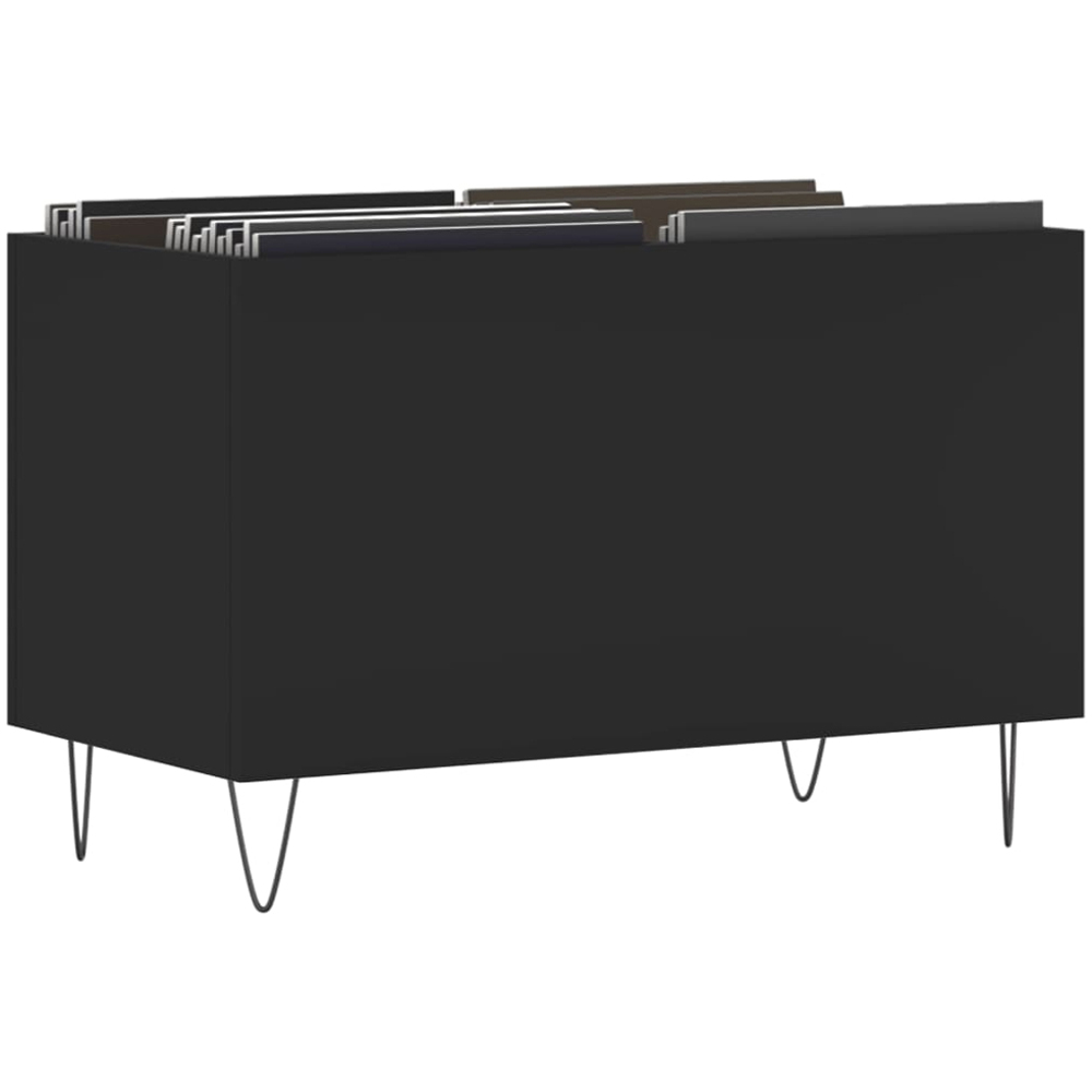vidaXL Black Record Cabinet Image 3