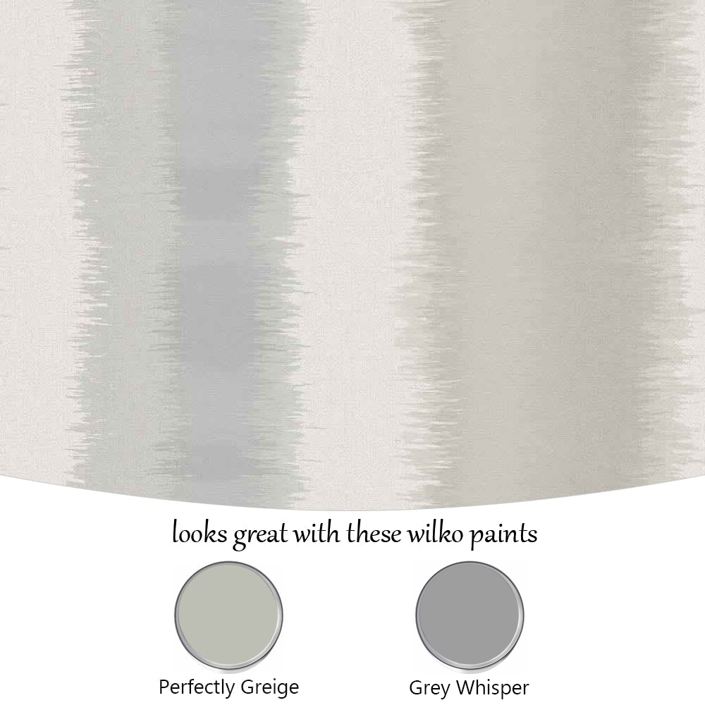 Wilko Watercolour Stripe Neutral Wallpaper Image 4