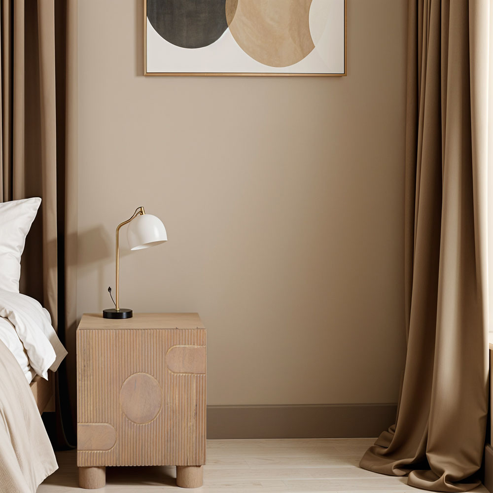 IH Design Ajmer Single Door Solid Wood Bedside Table Image 5