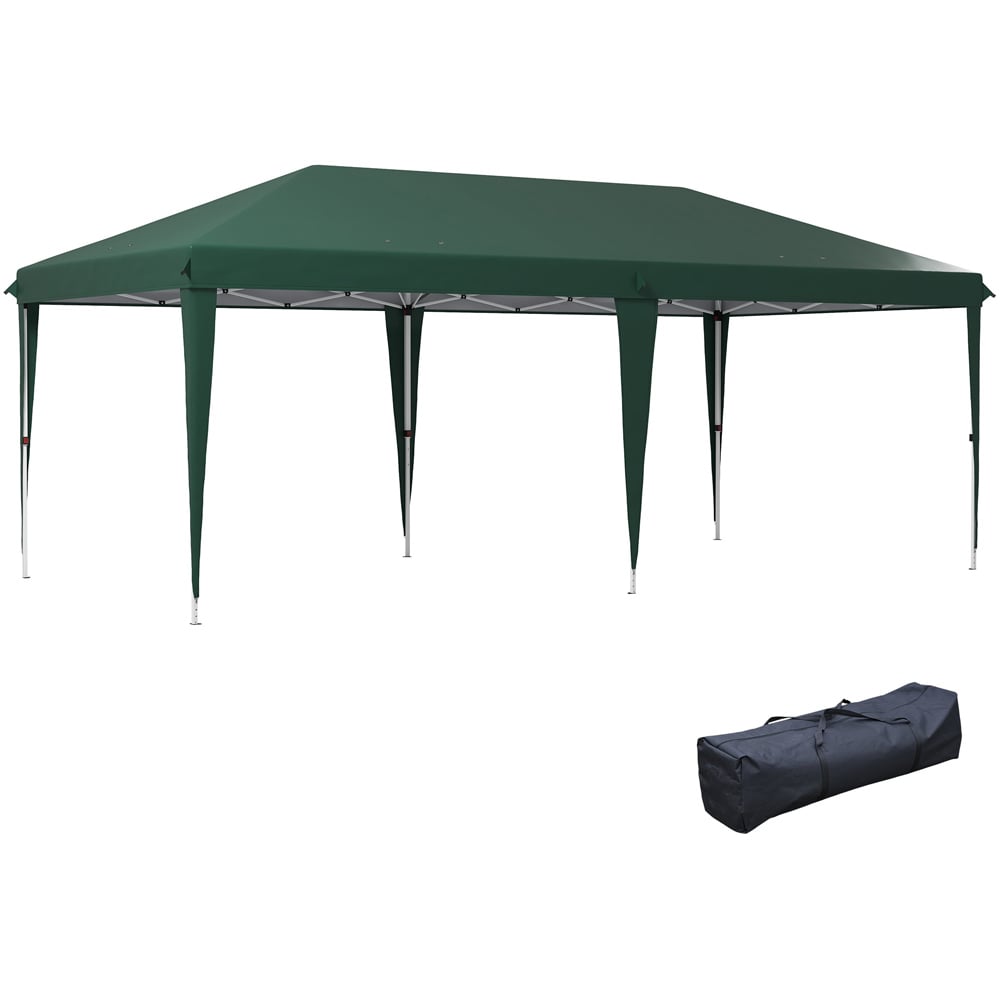 Outsunny 6 x 3m Green Pop Up Gazebo with Carry Bag Image 2