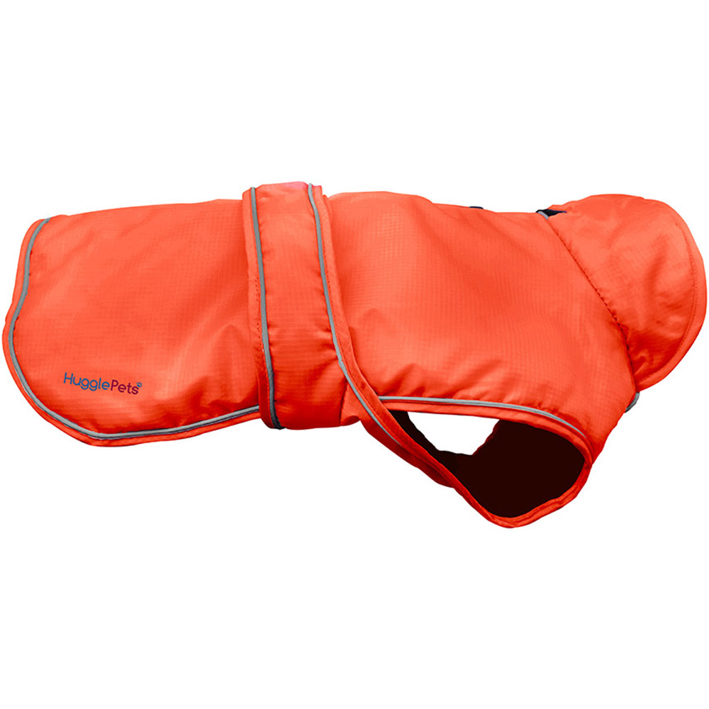 HugglePets Extra Large Arctic Armour Waterproof Thermal Orange Dog Coat Image 2