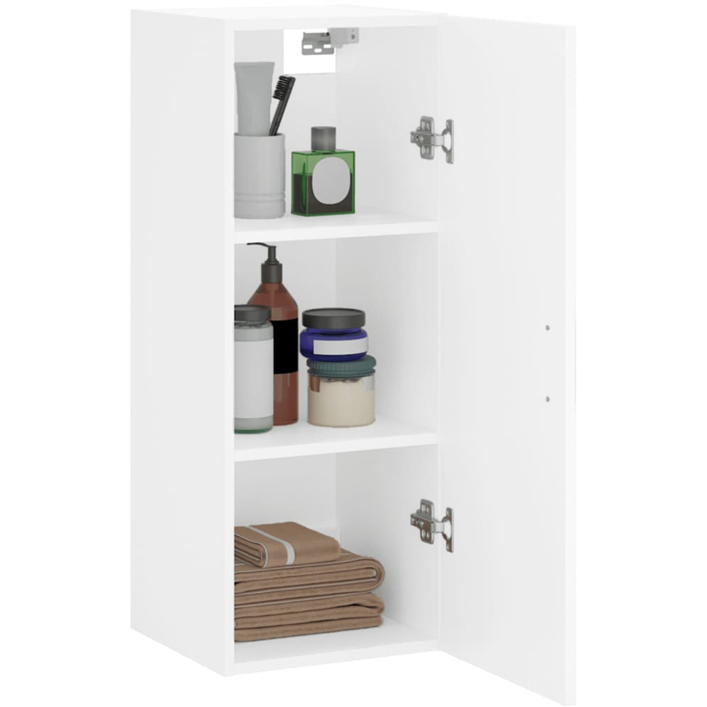 vidaXL Single Door White Wall Mounted Cabinet Image 5