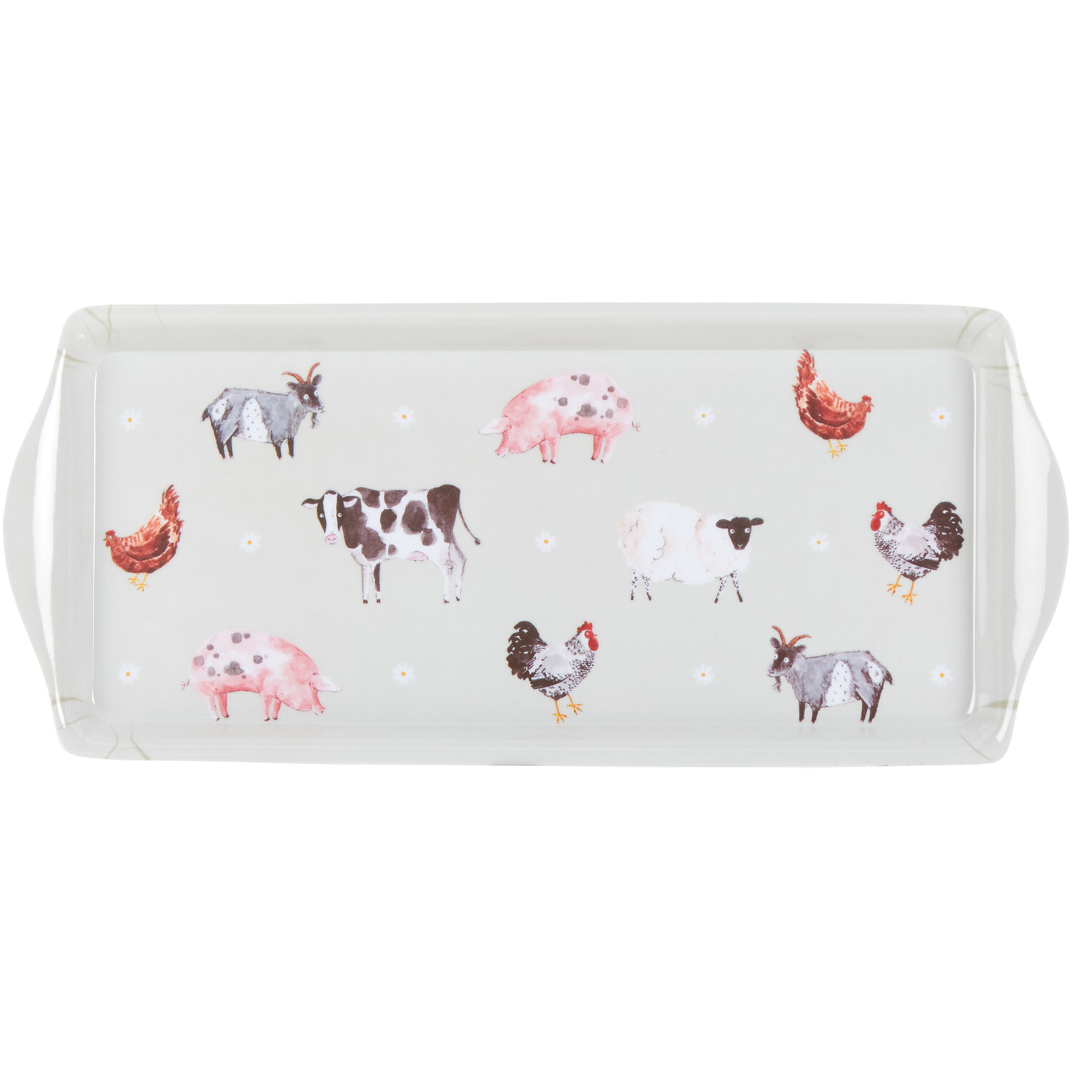 Daisy Farm Tray - Drinks Tray Image 1