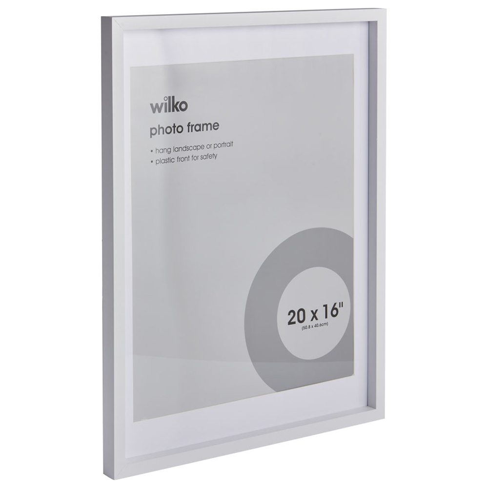 Wilko Large White Frame 20 x 16 Image 2