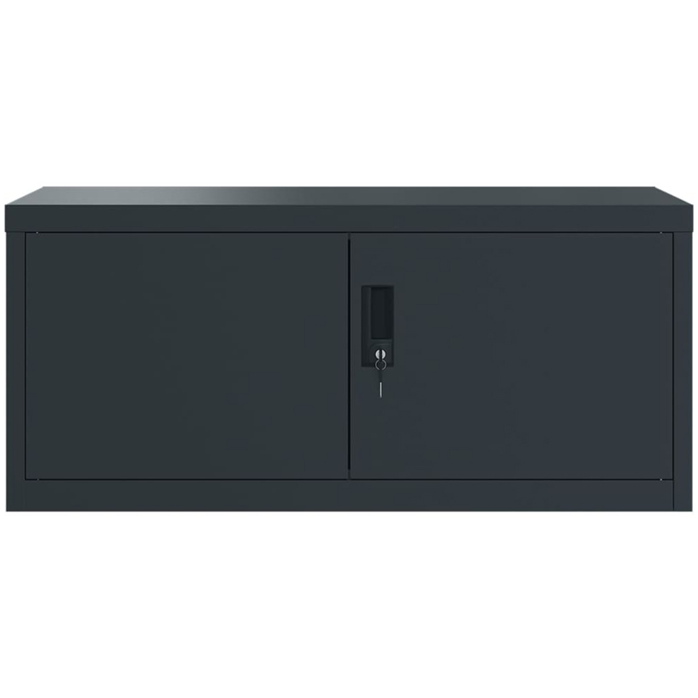 vidaXL 2 Door Anthracite Steel Filing Cabinet Set of 2 Image 4