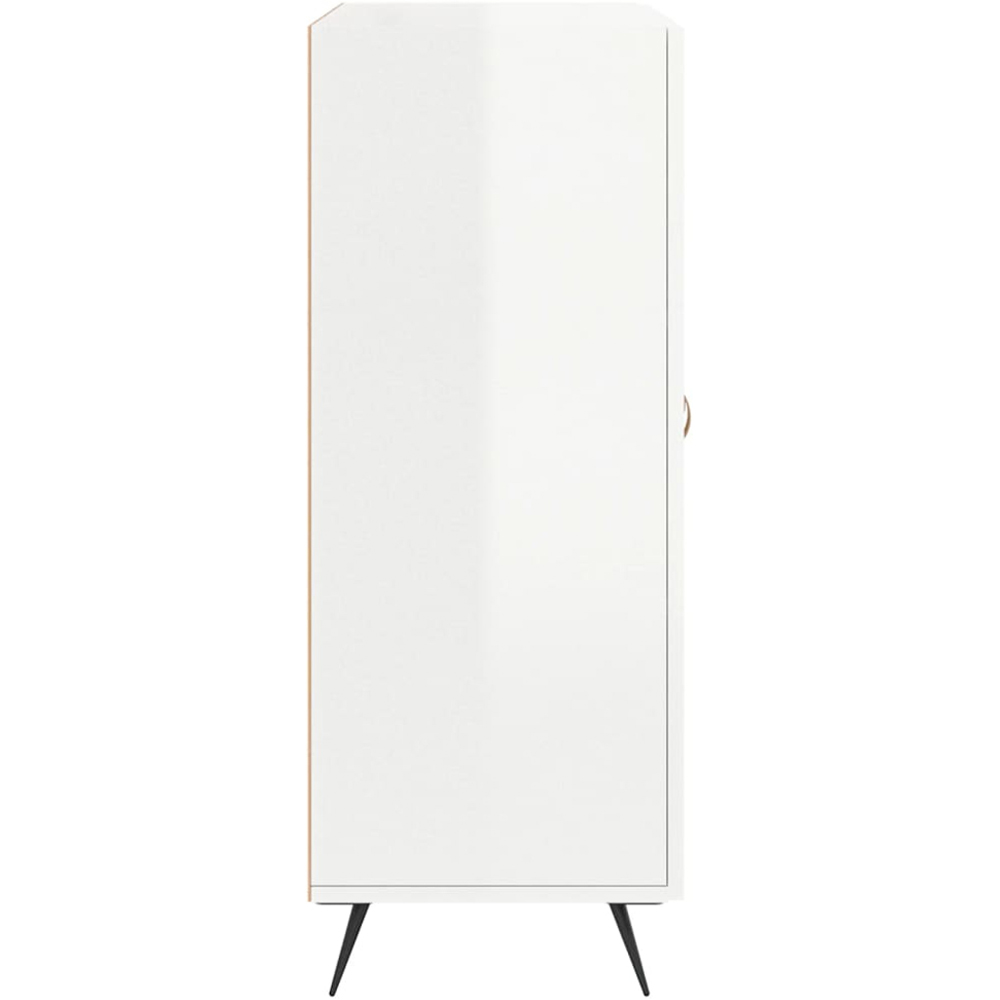 vidaXL 2 Door High Gloss White Sideboard Image 7