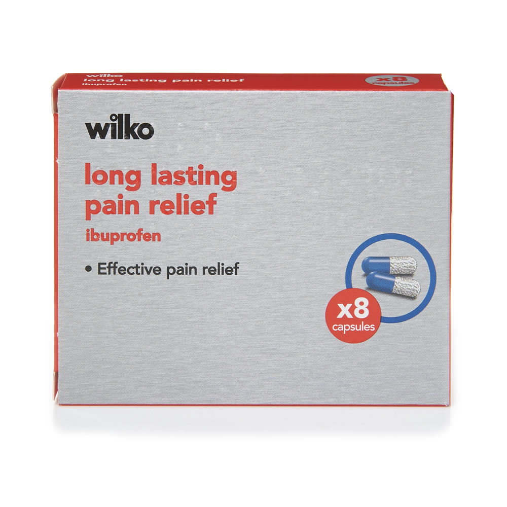 Wilko Long Lasting Relief Ibuprofen 8 pack Image