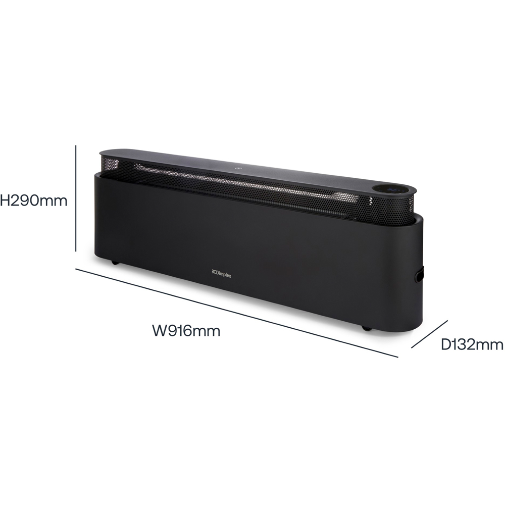 Dimplex ThermaIQ Black Smart Baseboard Convector Heater 2200W Image 9