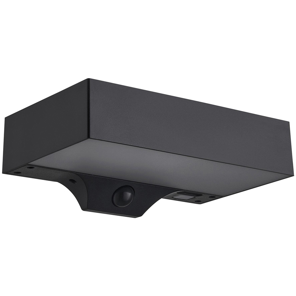 Nordlux Monay 200 Lumens Black Square Solar LED Wall Light Image 1