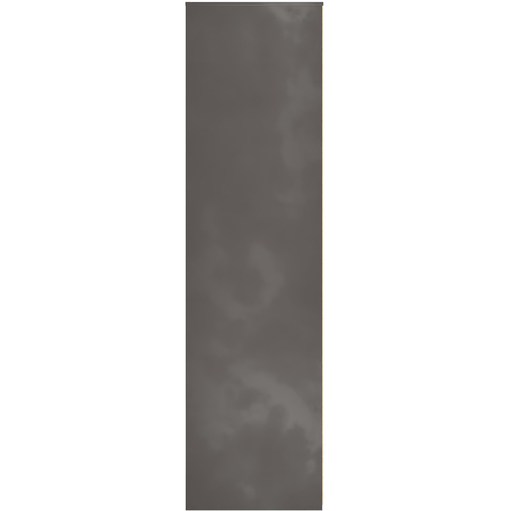 Crowndale Hong Kong 2 Door Slatt Effect and Graphite Tall Wardrobe Ready Assembled Image 3