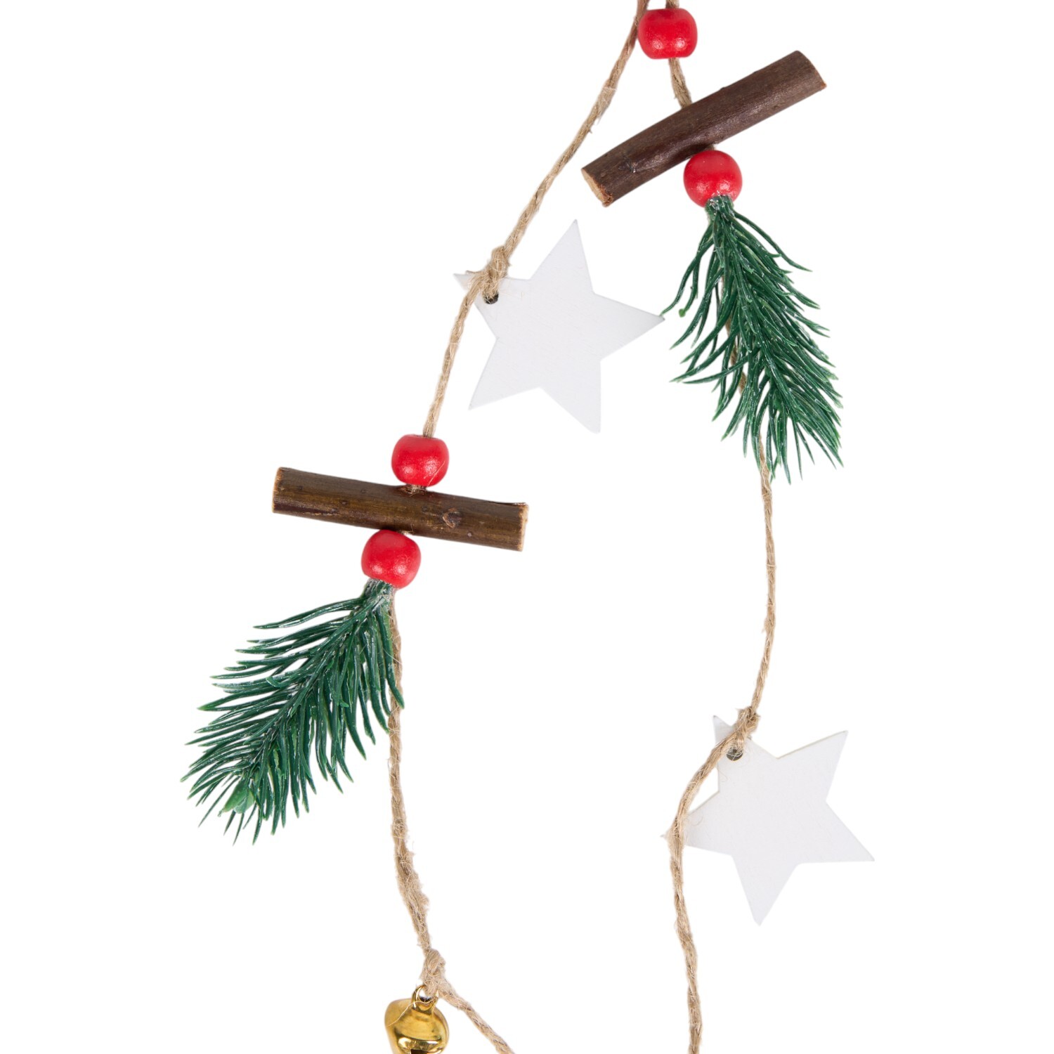 Wooden Reindeer Hanging Decoration Multicolour Image 3