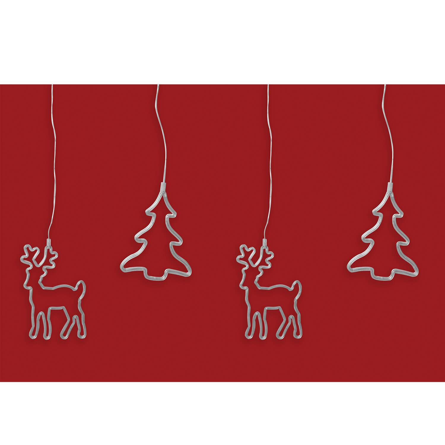 Reindeer and Tree 182 LED Curtain Light 200cm Image 2