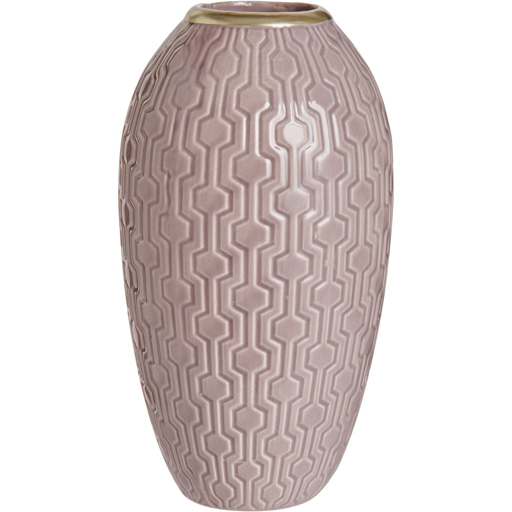 Wilko Luxe Embossed Vase Image 2