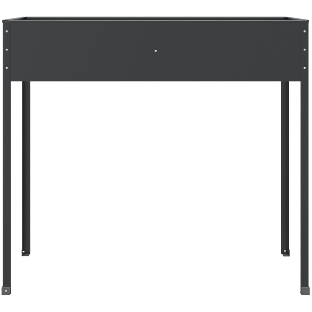 vidaXL Anthracite Galvanised Steel Garden Planter 90 x 40.5 x 100.5cm Image 3