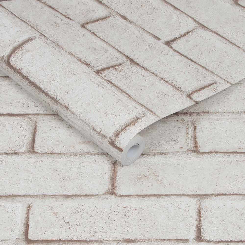 Superfresco Easy Brick White and Red Wallpaper Image 2