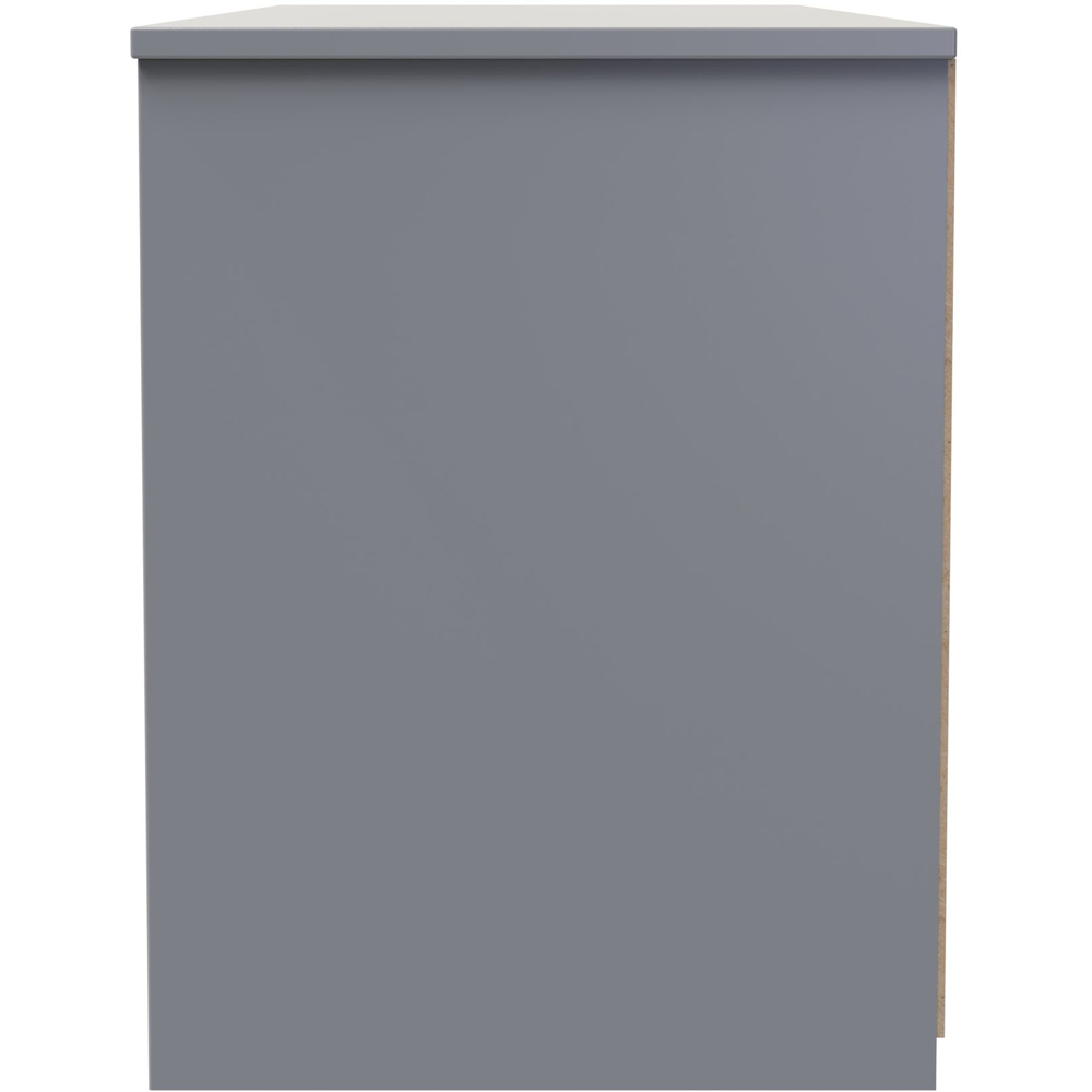 Crowndale Las Vegas 4 Drawer Dusk Grey Chest of Drawers Ready Assembled Image 4