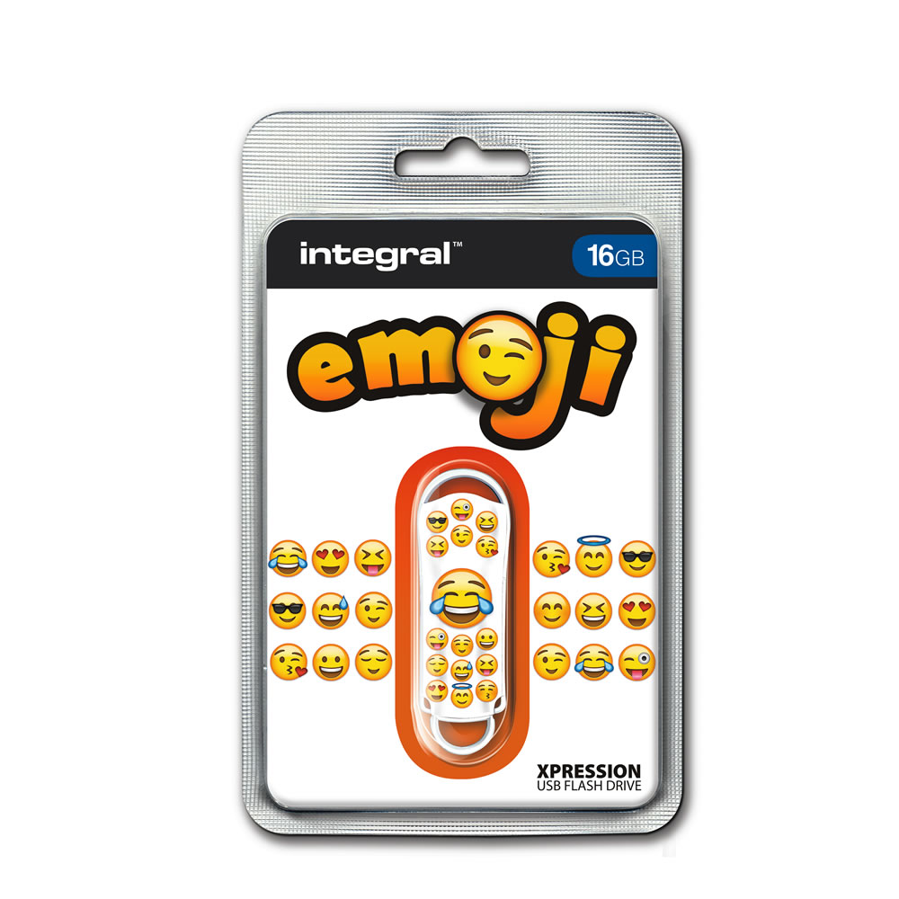 Integral Emoji 16GB USB Flash Drive Image 1