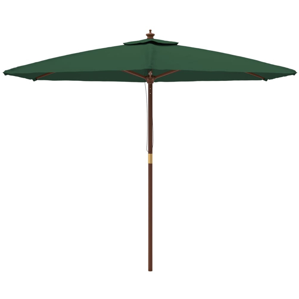 vidaXL Green Garden Parasol 2.4 x 2.9m Image 2