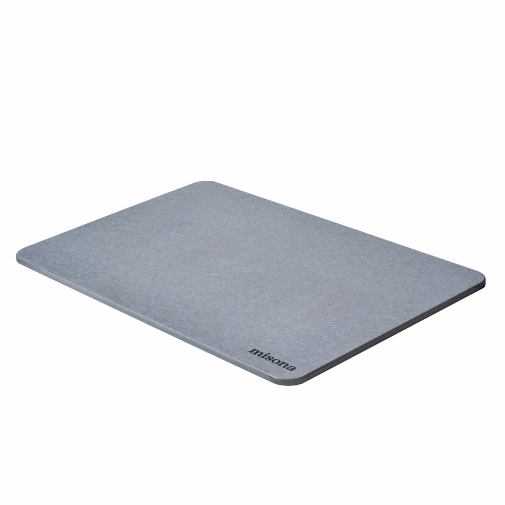 Misona Grey Diatomite Stone Bath Mat 39 x 60cm Image 1