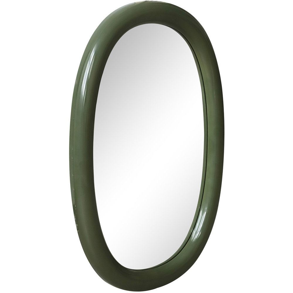 Oval Mirror Olive Image 3