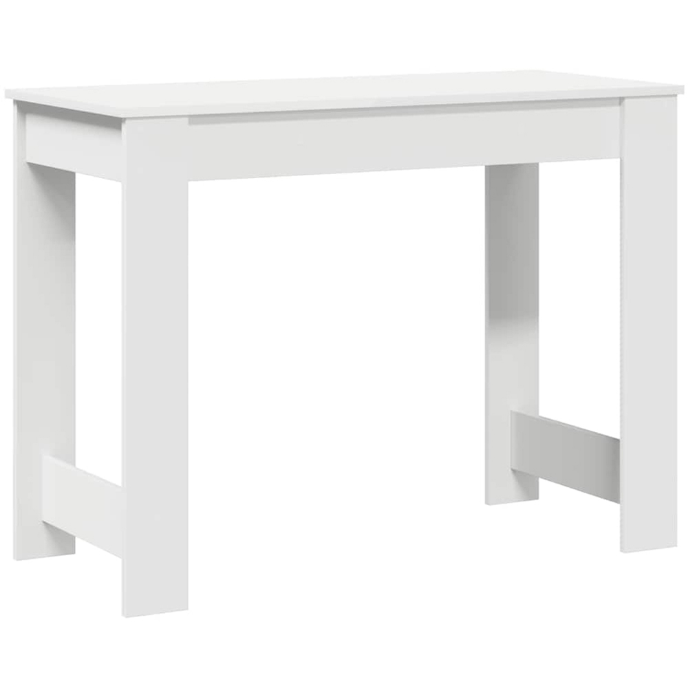 vidaXL 3 Shelf Desk Brown Image 5
