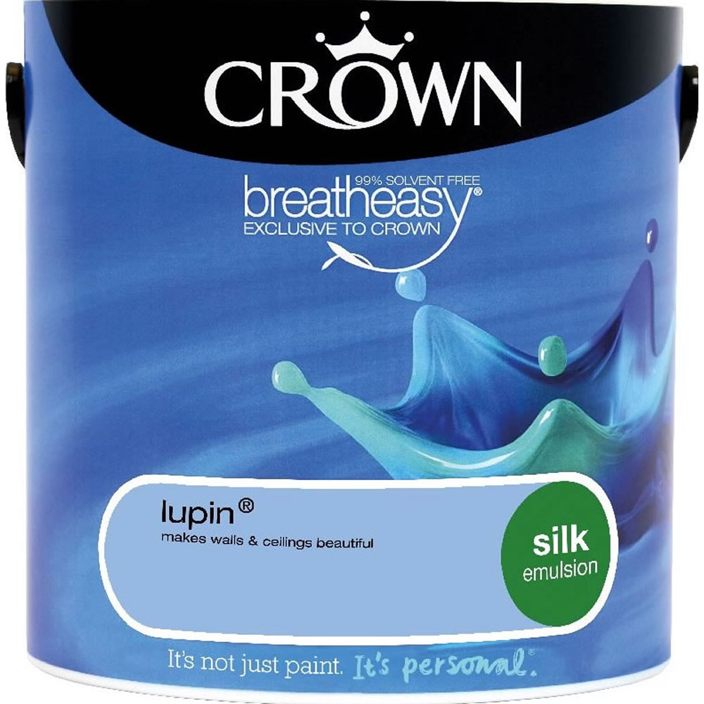 Crown Silk Emulsion Paint                         Lupin 2.5L Image 1