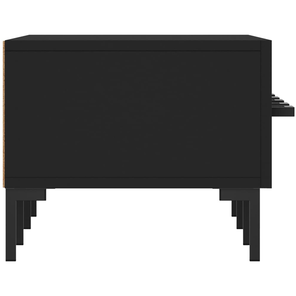 vidaXL 3 Drawer Black Modern TV Cabinet Image 7