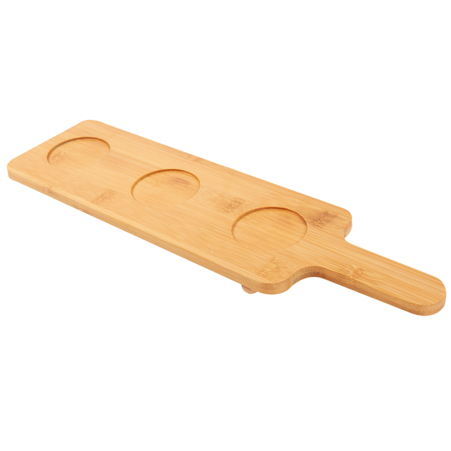 3 Heart Dipping Sauce with Bamboo Tray - Bamboo and White Image 6