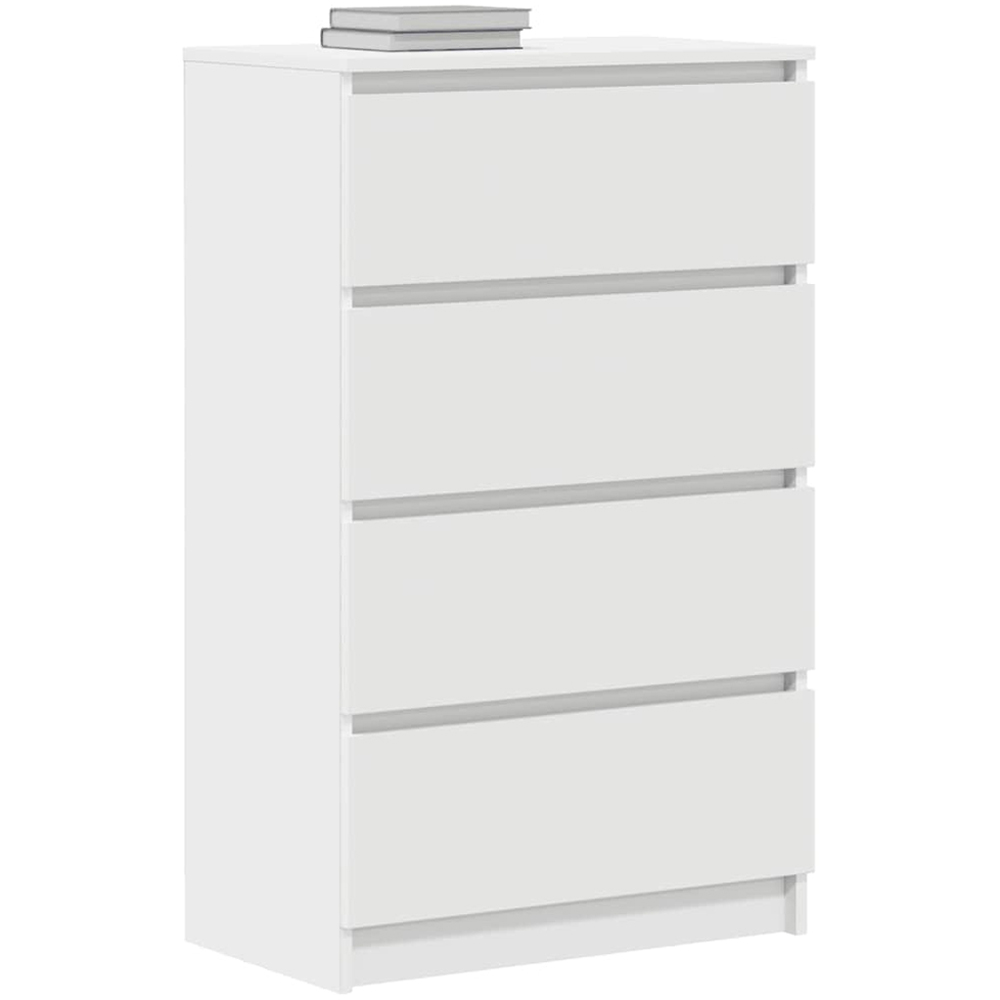 vidaXL 4 Drawer White Sideboard Image 3
