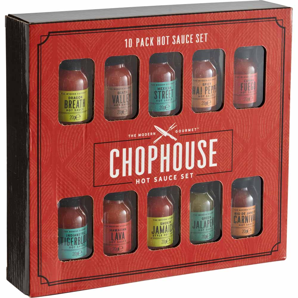 Wilko Hot Sauce Set 10 piece Wilko