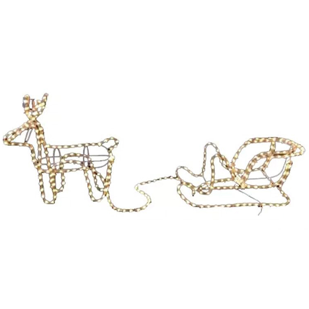 Marco Paul Warm white LED Reindeer and Sleigh Rope Light Image 2