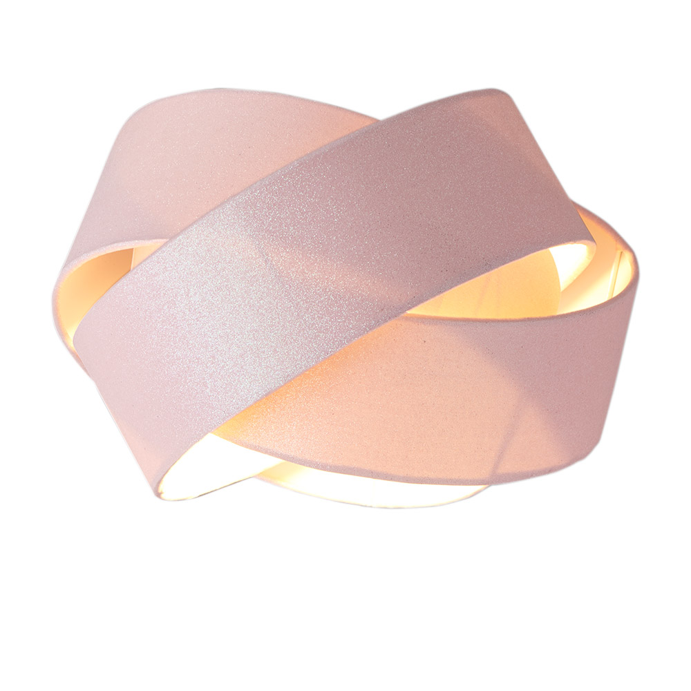 Wilko Pink Glitter Interlocking  Light Shade Image 6