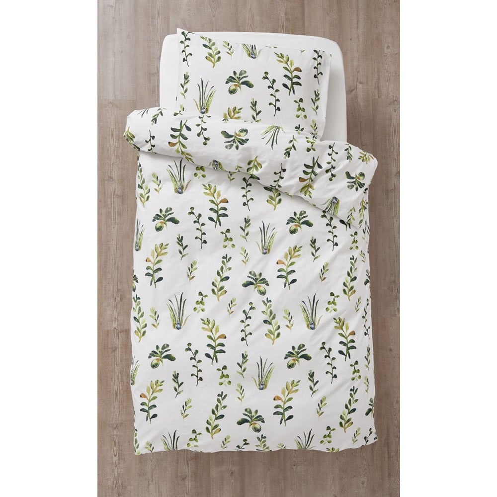 Wilko Plants Duvet Set Single Wilko