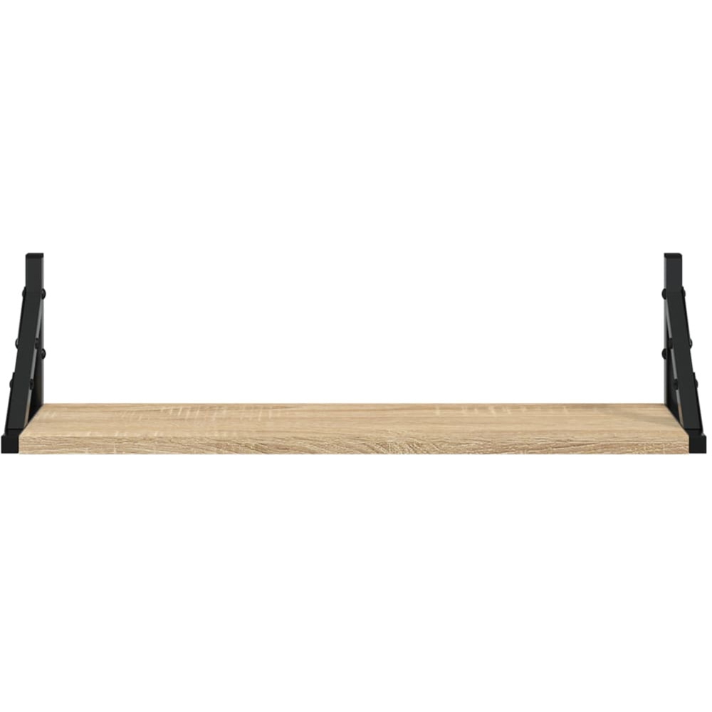 vidaXL 60 x 15 x 15.5cm Set of 2 Sonoma Oak Wall Shelf Image 3