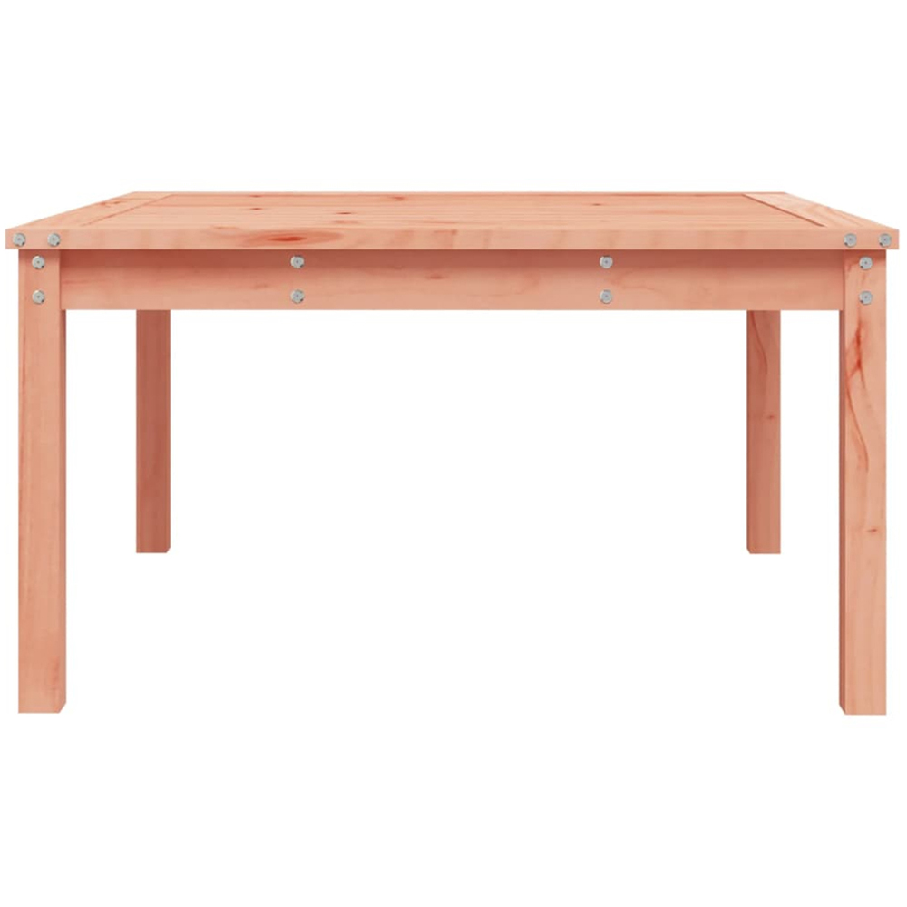 vidaXL Natural Solid Douglas Wood Slatted Garden Table 82.5 x 82.5cm Image 4
