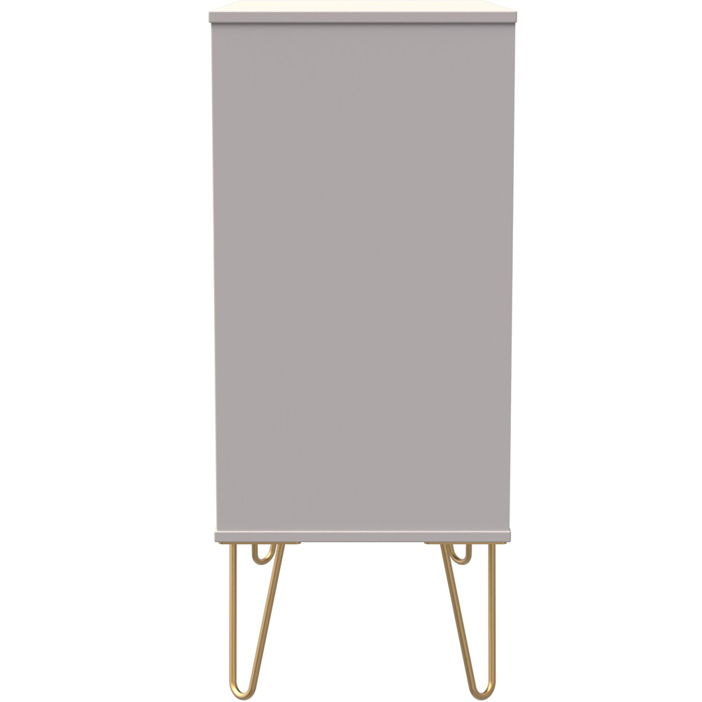 Crowndale Linear 4 Drawer Kashmir Matt Wide Chest of Drawers Ready Assembled Image 4