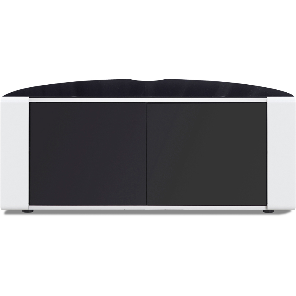 MDA Designs Sirius 850 2 Door Black and White TV Cabinet Image 4