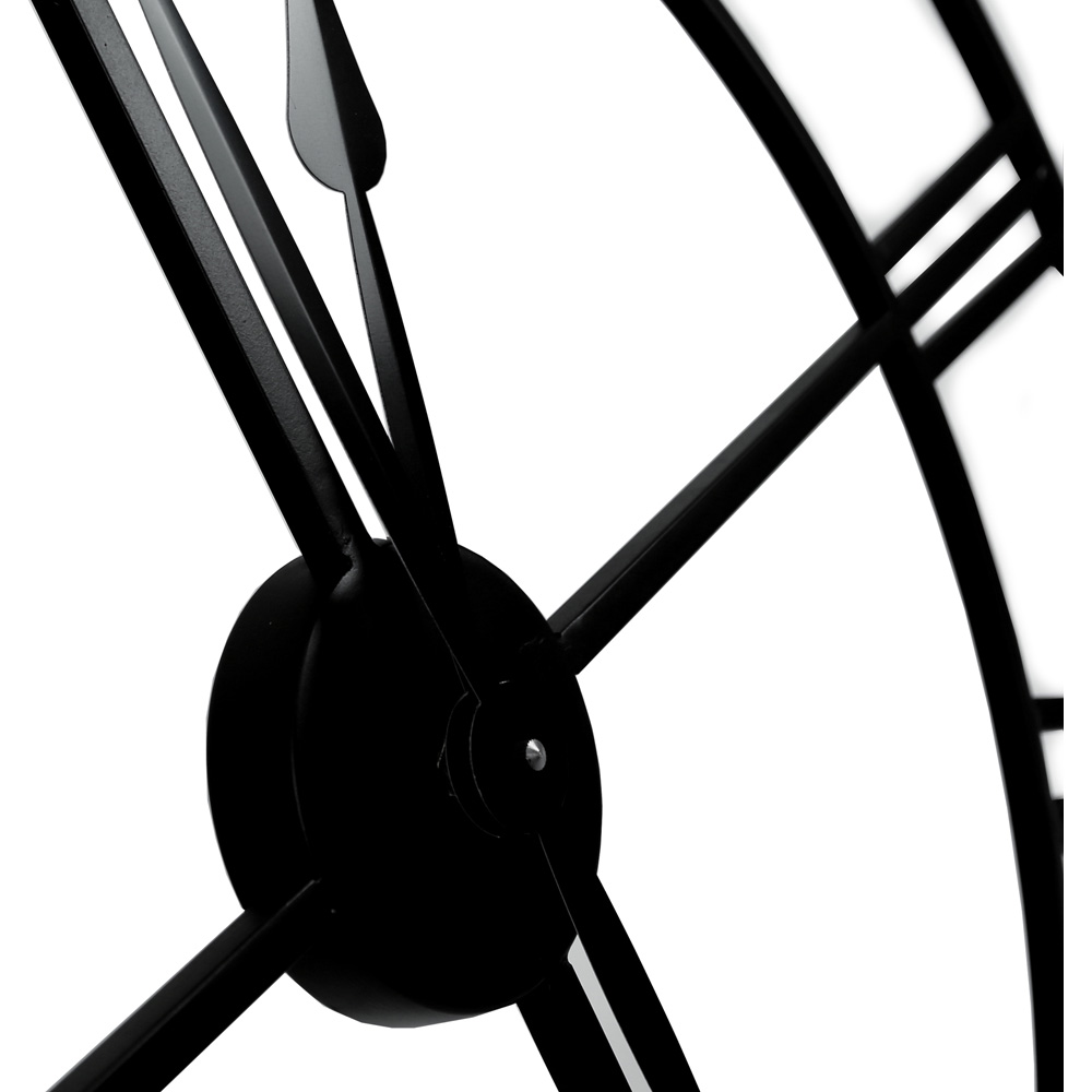 Charles Bentley Black Indoor Wall Clock 60cm Image 4