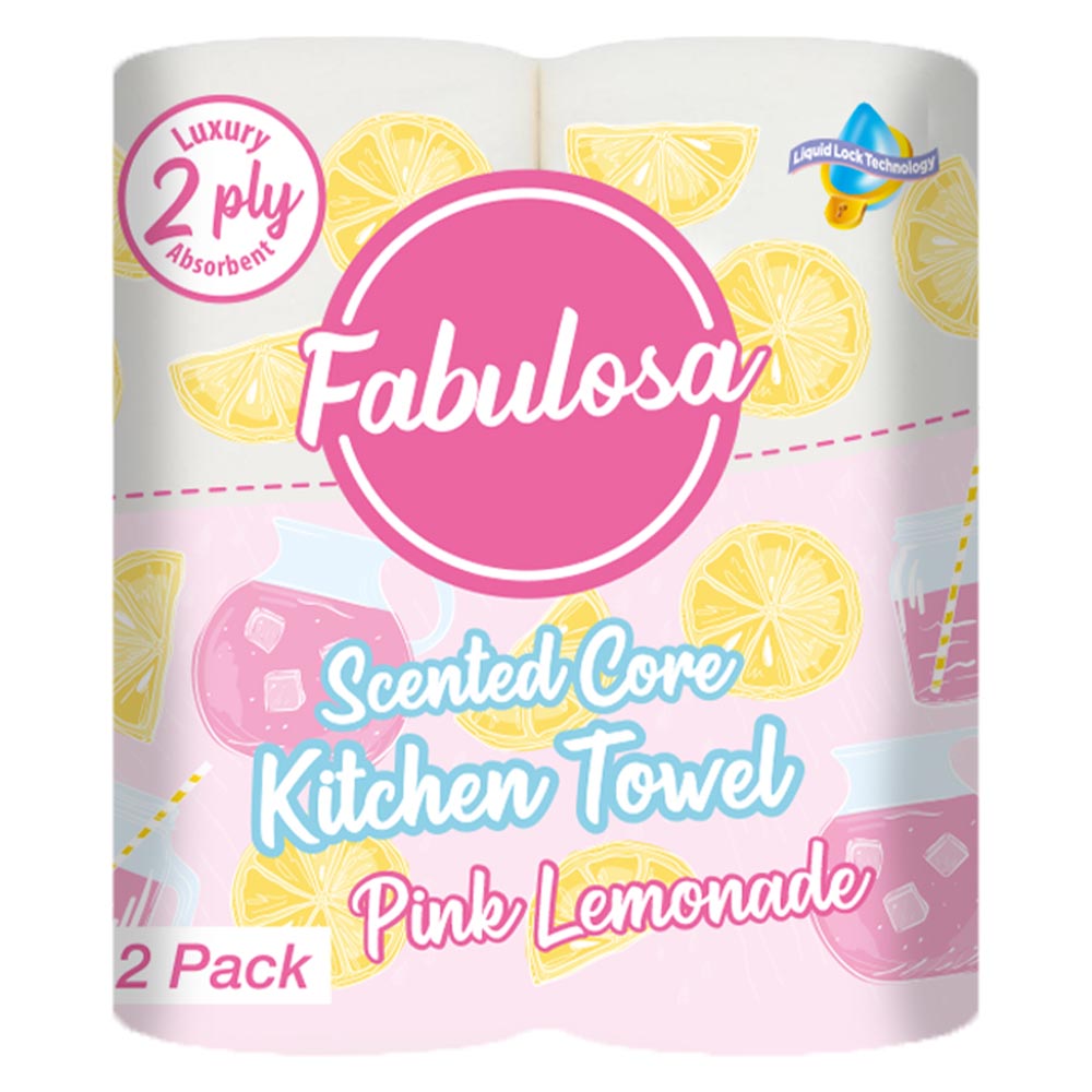 My Fabulosa Kitchen Towel Pink Lemonade 2 Pack Image