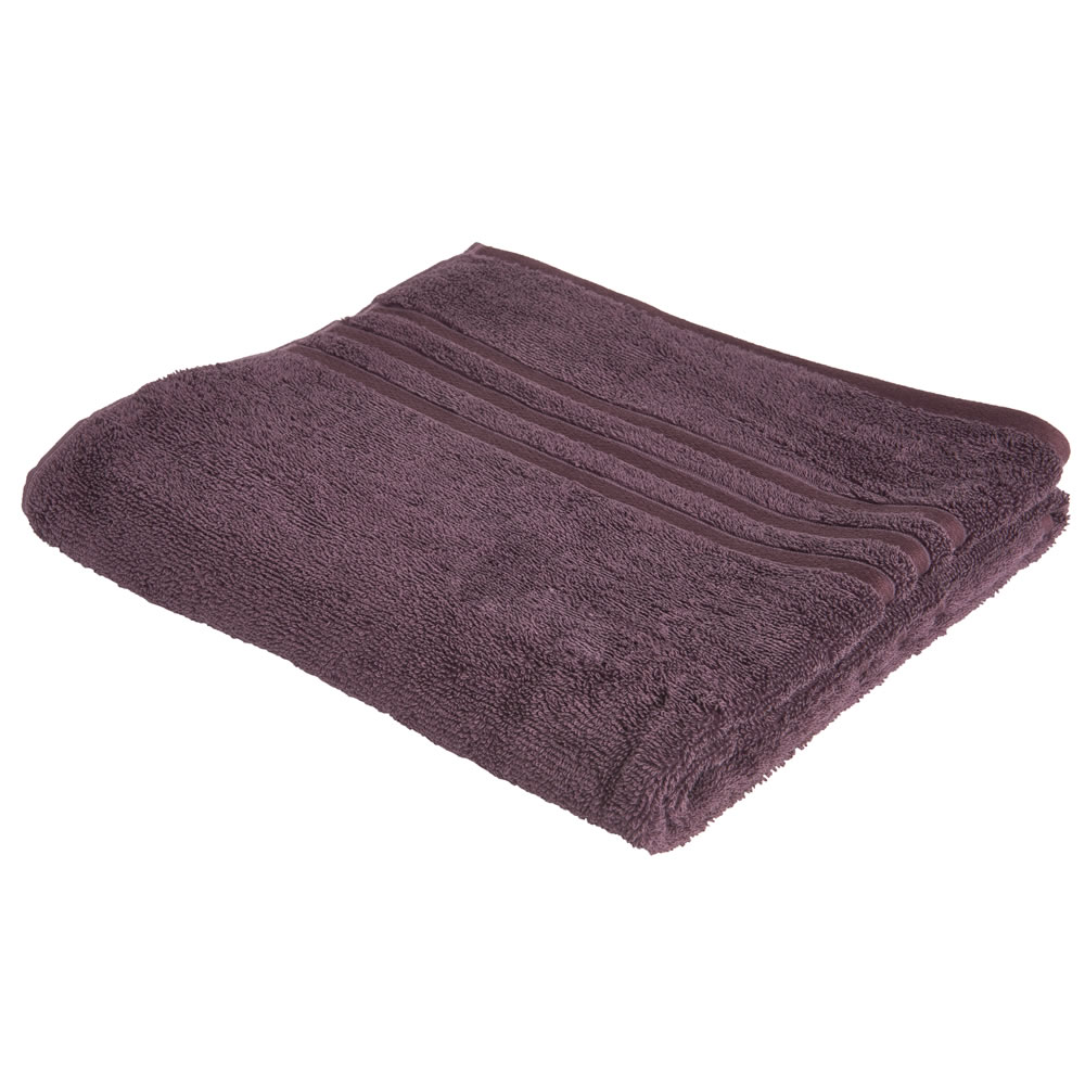Wilko Best Plum Bath Towel Image 1