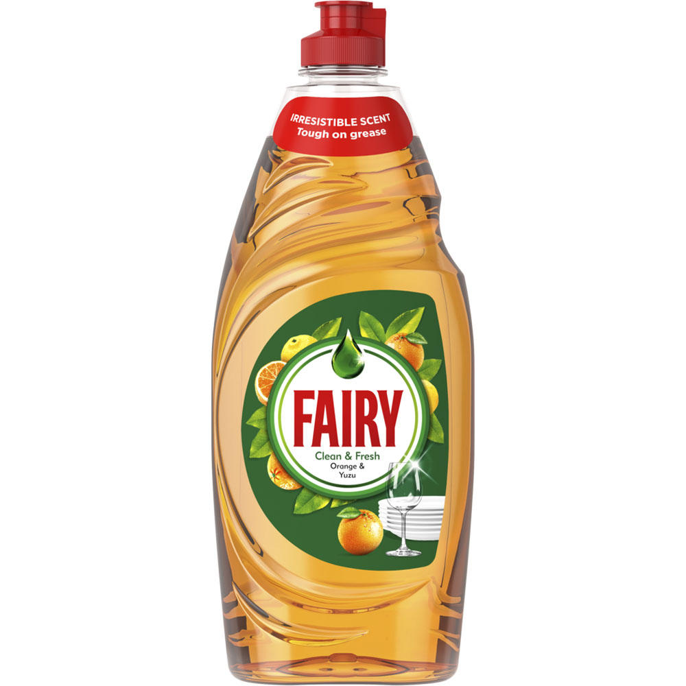 Fairy Clean and Fresh Orange Washing Up Liquid 654ml Image 1