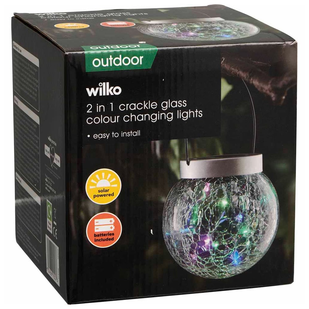 Wilko 2-in-1 Crackle Glass Colour Changing Lights Image 5