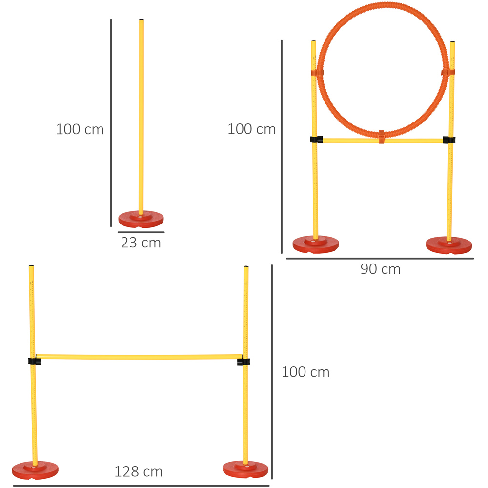PawHut 3 Piece Dog Outdoor Agility Training Set Image 7