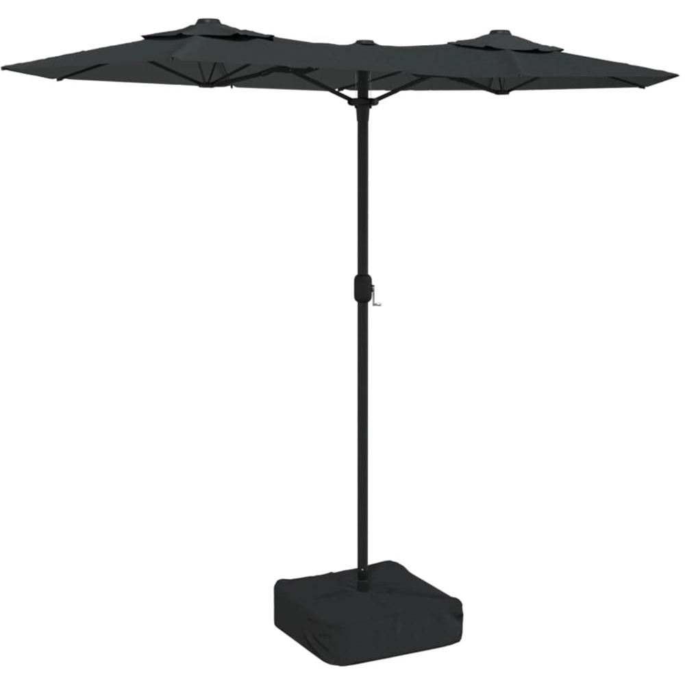 vidaXL Anthracite Double Head Garden Parasol 3m Image 1