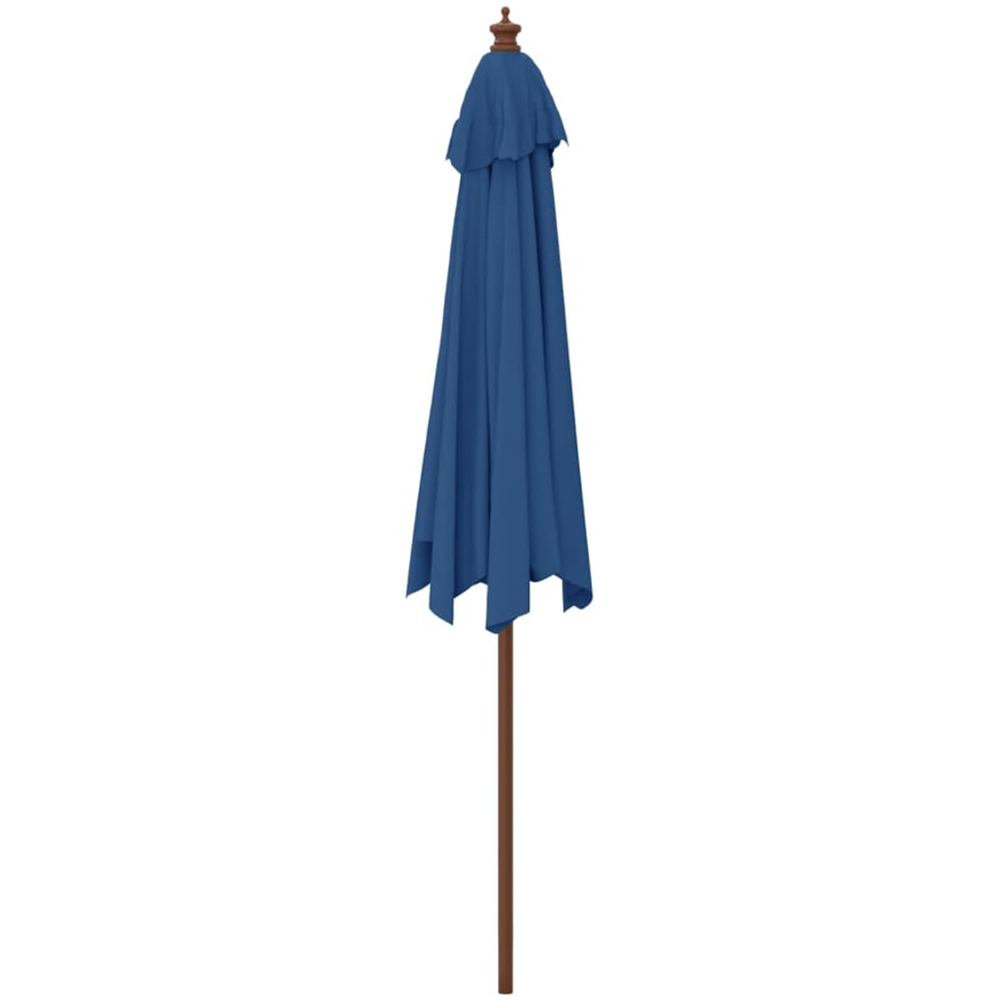 vidaXL Blue Garden Parasol 2.4 x 2.9m Image 4