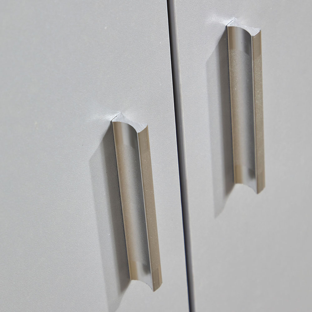 Home Source Novora 2 Door Grey Shoe Cabinet Image 5