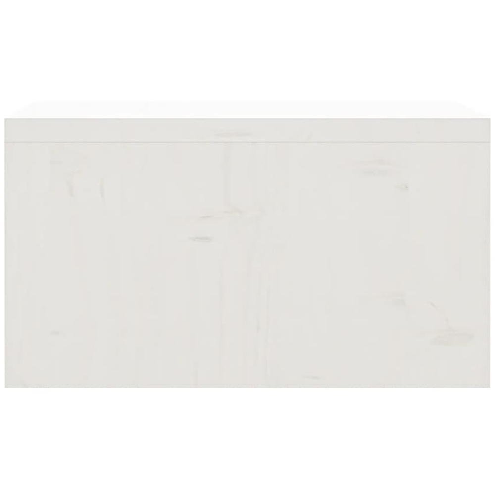 vidaXL White Solid Pine Wood Monitor Stand Image 5