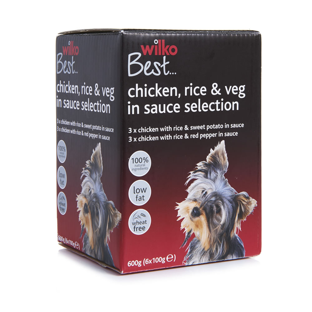 Wilko Best Chicken Selection in Sauce Dog Food 6 x 100g Image 1