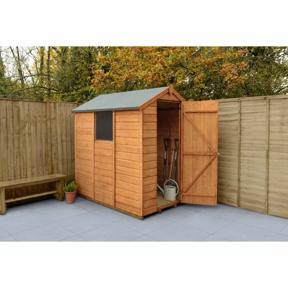 Forest Garden 6 x 4ft Shiplap Dip Treated Apex Shed Image 10